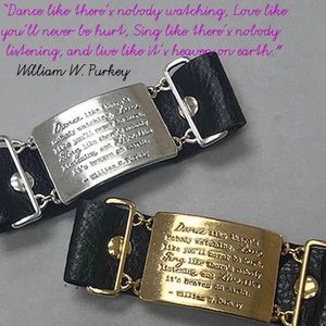 William W.Purkey Inspirational Quote Bracelet,NWT-Boutique